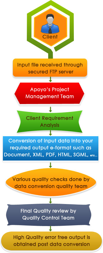 Data entry Services workflow of Apoyo